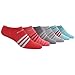 adidas Women's Superlite No Show Socks (6-Pair) -2020, Core Pink/Clear Aqua/Core Pink-Light Flash Red Spa, Medium