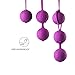 Kegel Exercise Weights Bladder Control & Pelvic Floor Exercises 2 Pcs Premium Silicone Cones with Training Kit for Women Purple