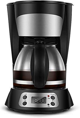 BJLWTQ Filterkaffeemaschine, 0.75L Kapazität Kaffeemaschine Programmierbare 24-Stunden-Timer mit LCD-Display, 800W…