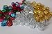 48PC Dreadlocks Beads Aluminum Cuffs Hair Decoration Filigree Tube (Gold)