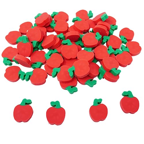 144 Mini Apple Erasers Mini Bulk Back to School Gifts for