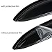 Deebior 4pcs Outside Mount Style Window Rain Guards Durable Side Wind Deflectors Dark Smoke Vent Nice Window Visors Compatible with 09-18 Ram 1500 Extended/Quad Cab
