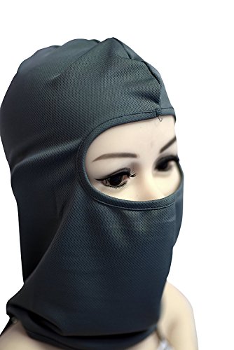 Zldoll Ski Face Mask Ultra Thin Windproof Motorcycle Cycling Balaclava Candy Color for Fishing Running Skiing Hiking (Grey)