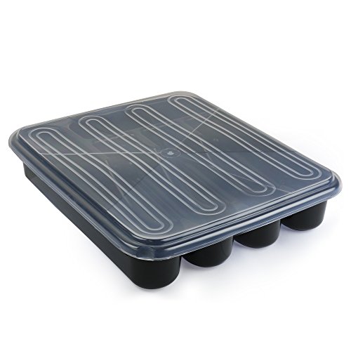 2 Flatware+Plastic+Kitchen+Organizer+Silverware