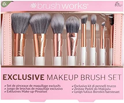 Exklusives Make-up-Pinselset, Rosa, Einheitsgröße