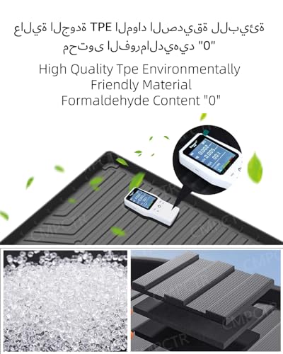 CMPCTR TPE Trunk Mat Compatible with Jetour G700 2025 2026 6Seats Rubber Heavy Duty The Third Row Seat Back Cushion Trunk Liners Cargo Mat Boot Liner 3D All Weather Waterproof G700 Accessories