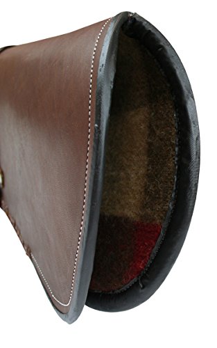 Historical Emporium Men's Western Plain Leather Rifle Scabbard Sorrel Brown