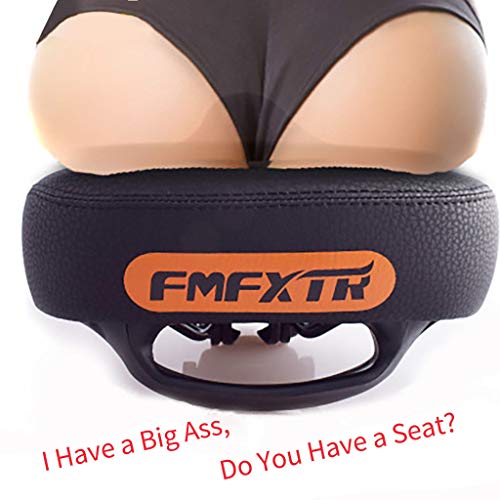 Vicole Outdoor Comfort Wide Big Bum Bicycle Saddle, Bike Bicycle Gel Cruiser Extra Sporty Soft Pad Saddle Seat