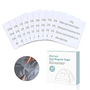 AIEVE 10 stuks reparatiepleisters, transparante reparatieset, zelfklevende reparatiepleisters, stickers voor…