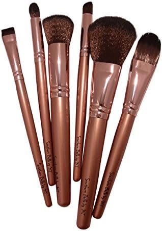 Southern Belle Makeup Brush Set Premium Synthetic Eye Shadows Powder Foundation Make Up Brush Kit with Case