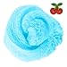COKIME Cloud Slime, 8 OZ Blue Jumbo Cotton Candy Snow Slime with Charm, Stress Relief Toy for Girls and Boys