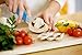 Chef's Organic Gadgets Ceramic Knife Set (6 Piece) with Peeler and Acrylic Knife Block Holder