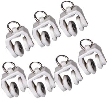 Kininder Plastic Curtain Track Runners Rail Runners with Eyelet-20pcs