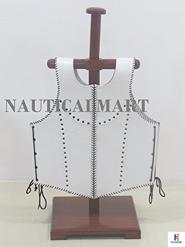 Veterans Leather Body Armour White By NauticalMart - Image 4