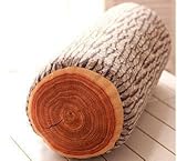 JustNile Ultra Soft 3D Wood Log Decorative Throw Pillow | Sleeping Cushion for Bed Sofa Office Chair Car Seat Armrest| Home& Travel | Natural Creative Design| Made for Superior Comfort | Rustic Cabin Décor
