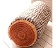 JustNile Ultra Soft 3D Wood Log Decorative Throw Pillow | Sleeping Cushion for Bed Sofa Office Chair Car Seat Armrest| Home& Travel | Natural Creative Design| Made for Superior Comfort | Rustic Cabin Décor