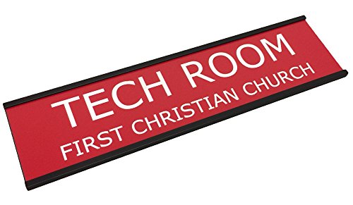 Personalized Name Plate with Wall or Office Desk Holder - 2x8 - Customize - Thumbnail 4