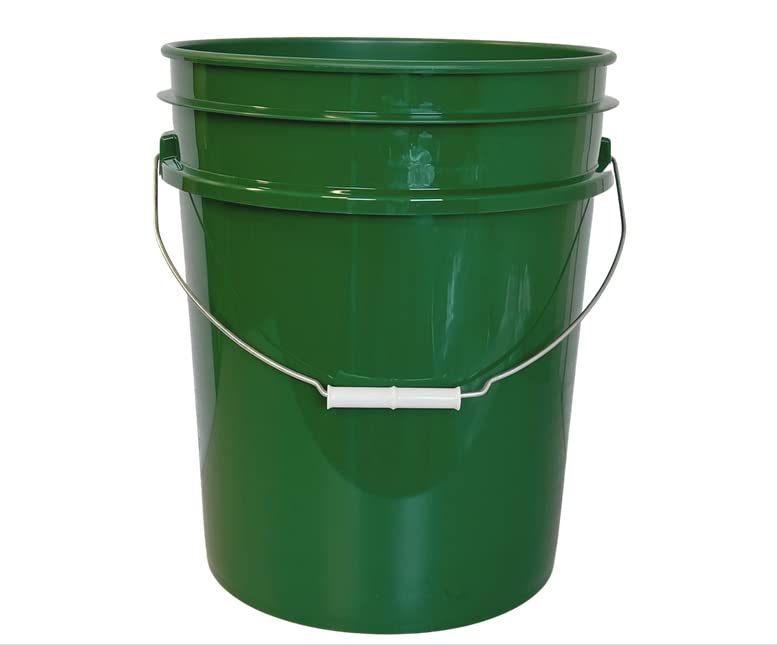 House Naturals 5 Gallon Buckets pails with Screw on Gamma Lids Black