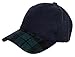 Funky Junque’s Adjustable 6 Panel Faux Wool Felt Plaid Bill Baseball Cap Hat