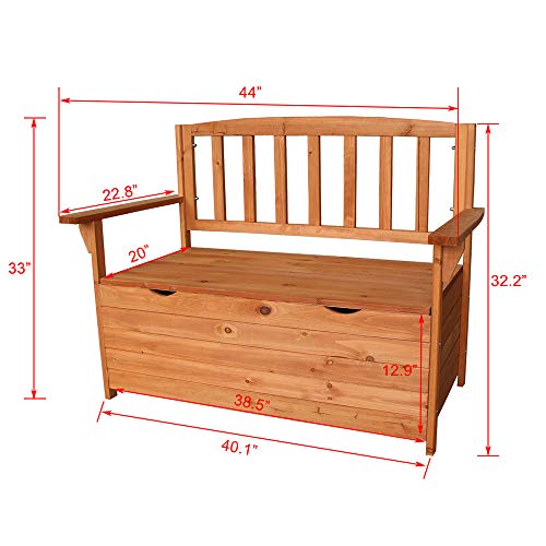 1 Weather+Storage+Garden+Wooden+Armchair