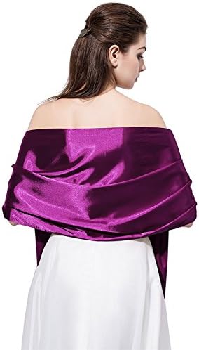 Meet Edge Satin Shawl Wrap For Wedding Formal Party