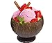 PARTYMASTER Natural Coconut Shell Cup，Hawaiian Summer Luau Party Cup