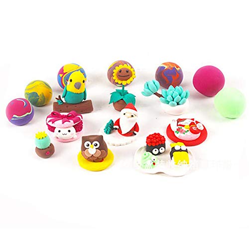 24 Colors Air Dry Clay,DIY Creative Modeling Clay,Light DIY Clay with Tools for Art Crafts,Best Gift for Kids