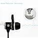 Magnetic Wireless Bluetooth Headphones, Stereo and Bass Earphones with Microphone for Running,Sweatproof Earbuds with Volume Control,Noise Cancelling - Black