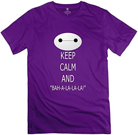 RenHe Men's Fist Bump Baymax T-shirts Size L Purple