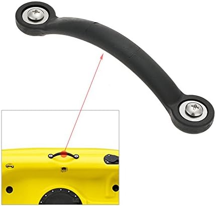 Hillside Fire For Rowing Boats 1Pcs Kayak Canoe Marine Boat Rubber Side Mount Carry Handle with Screws and Gaskets
