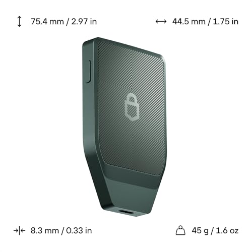 Trezor Safe 7 - Crypto Hardware Wallet with Bluetooth, Color Touch Screen, Transparent Secure Element, Quantum Ready (Charcoal Black)