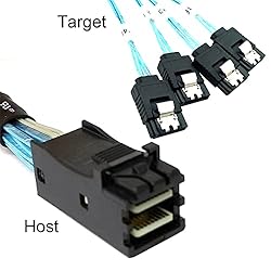 NFHK Internal Mini SAS HD SFF-8643 Host to 4 SATA