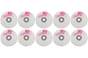 Blank CD R Discs 52X 730MB Recordable Discs for Storing Digital Images, Music Data with 175 Songs, 225 Photos for iOS, (10PCS