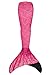 Fin Fun Mermaid Tail, Reinforced Tips, Monofin, Malibu Pink, Size Child 8