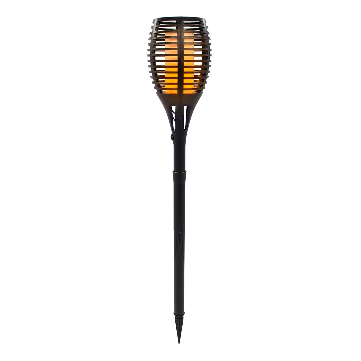 LUMISKY MAITY Sun Lampe Torche LED Imitation Flamme Solaire Pour Jardin, ABS, Noir, 11x11x78 cm