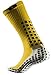 TRUSOX Mid-Calf Crew Cushion Soccer | Football Socks (Pair) with Anti Slip Pads To Reduce Blisters, for Men and Women, Black, Small, Shoe Size US(M 3-6.5, W 4-7.5)