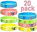Non-Candy Island Princess Theme party favors, 20 wristbands.