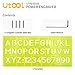 Utool Engraver, 24W Engraving Tool with Soft Rubber Grip for Wood Metal Glass Engraving & Etching with 4 Replaceable Tungsten Carbide Steel Bits & Letter/Number Template Pink