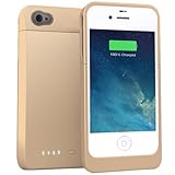 UNU Power DX External Protective Battery Case for iPhone 4s/4 - Retail Packaging - Gold
