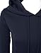 Doublju Loose Fit Pullover Hoodie With Kangaroo Pocket (Made In USA / Plus size available) NAVY 2XL