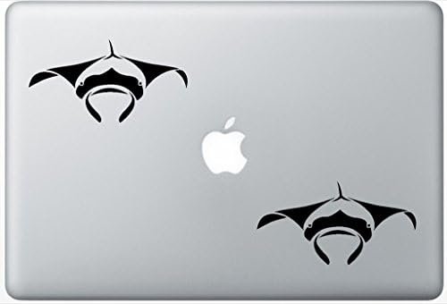 Manta Ray LeporeDecals1537 Set Of Two (2x) , Decal , Sticker , Laptop , Ipad , Car , Truck