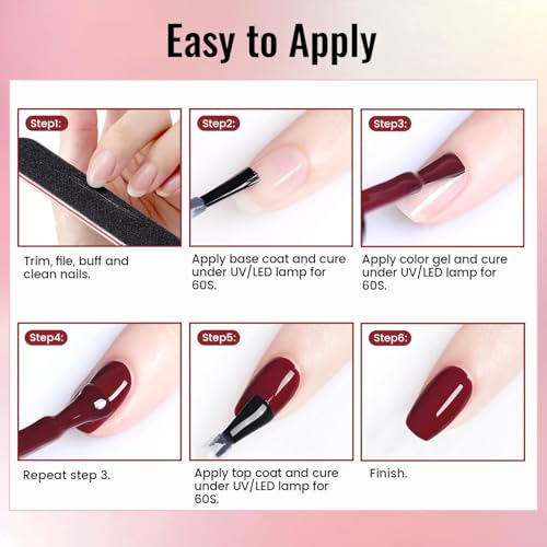 JODSONE Gel Nail Polish Kit with U V Light 32 Colors Gel Polish Nail + 4 Functional Adhesive Bottles Kit Soak off Manicure Tools Gifts for Women