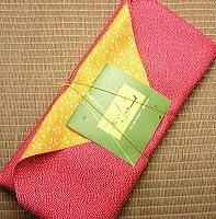 Refined tea gift set of furoshiki wrapping [Zhu] Kagoshima tea