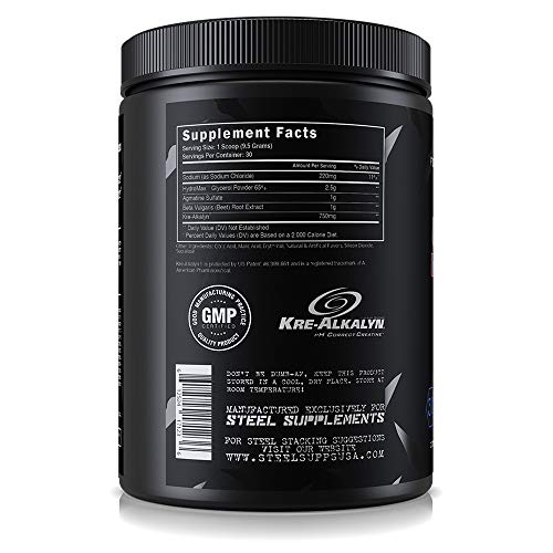 Steel Supplements PumpedAF Pre Workout Powder Energy Steel Supplements PumpedAF Pre Workout Powder Energy