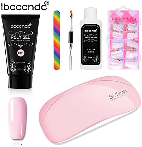 Nail Art Machine USB Nail Lamp Poly Gel Liquid Double-end Nail Pusher False Nails Set Roysberry, Nails Manicure Plus Anti-Uv Auto Sensor Nail Gel Dryer (E)