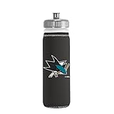 Kolder Licensed Inc. NHL San Jose Sharks Van Metro Sports Bottle, Black, 22-ounce