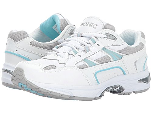 Vionic Women's Walker Classic Shoes (8 B(M) US, White/Blue/Grey)