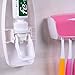 WAYCOM Dust-proof Toothpaste Dispenser Toothpaste Squeezer Kit (Pink)