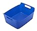 ECR4Kids Assorted Large Bendi-Bins with Handles, Stackable Plastic Storage Bins for Toys and More, Assorted Colors (6-Pack)