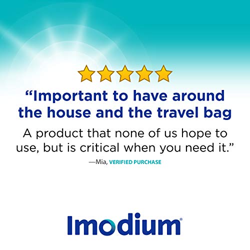 Imodium MultiSymptom Caplets for Diarrhea Relief with Gas, Bloating